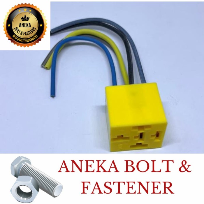 Soket Relay 5 Kaki