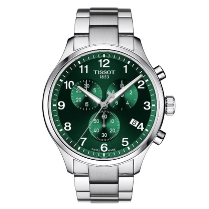 Tissot Chrono XL Classic Green Dial 45mm Jam Tangan Pria - T1166171109200