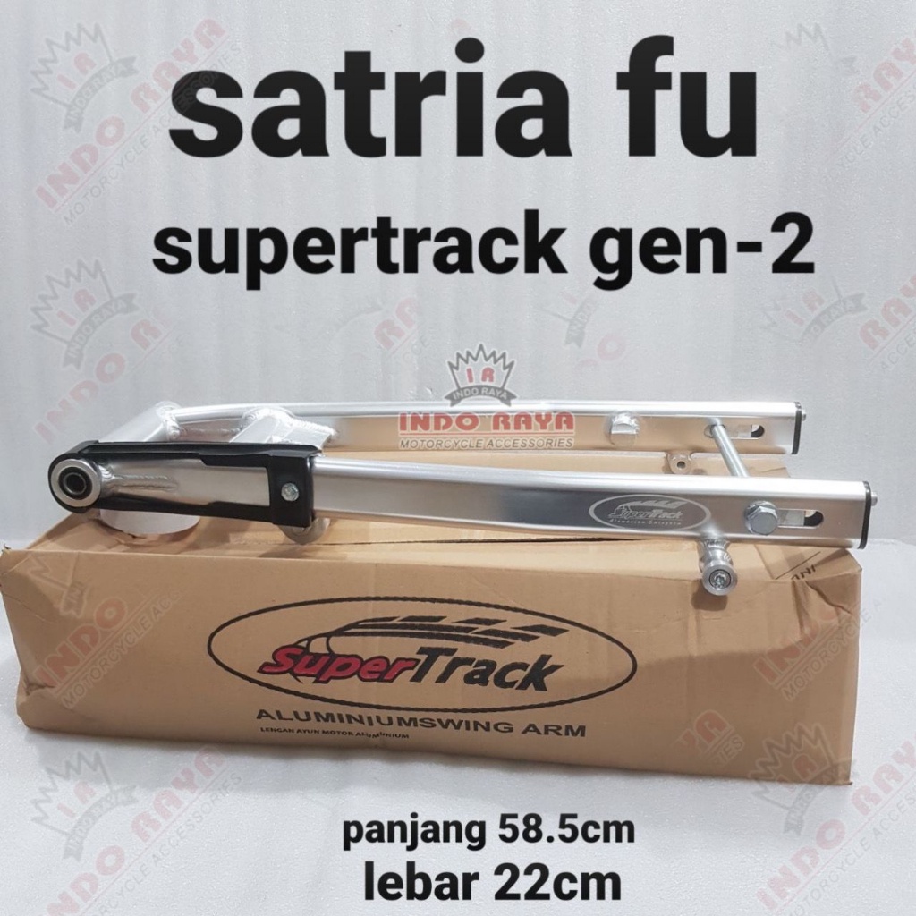 swing arm lengan ayun supertrack gen 2 satria fu as roda boshing arm karet rantai komplit