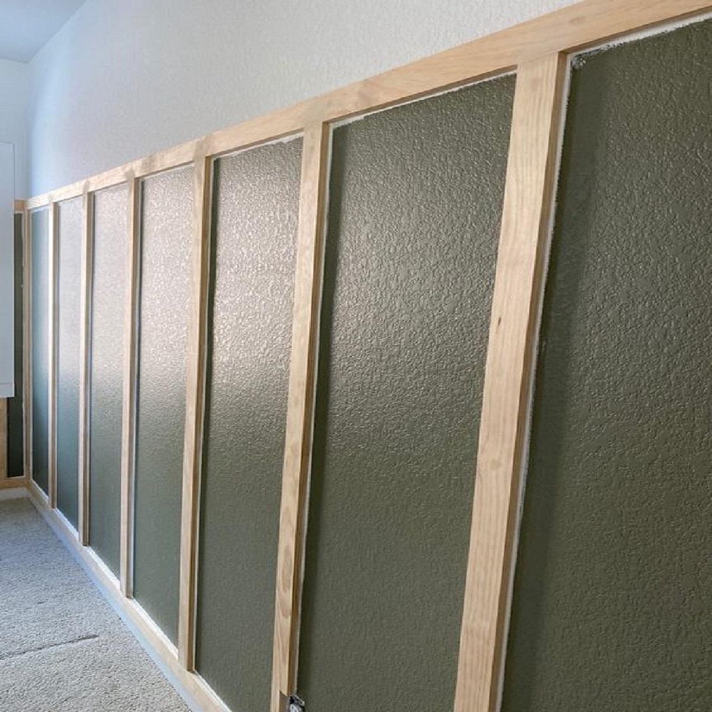 Wall Panel Batten Wall Lis Kayu Wall Moulding Molding Wainscoting Lis Dinding Profil Kayu DIY