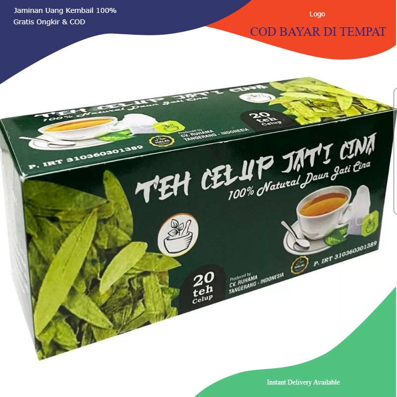 

New TEH PELUNTUR LEMAK DAUN JATI CINA TEH PELANGSING ISI 20 CELUP ORIGINAL bisa cod