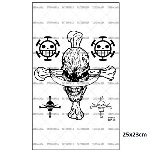 TATOMANIA-Stiker tato temporer semi permanen motif Punggung Paha Dada - HP-01