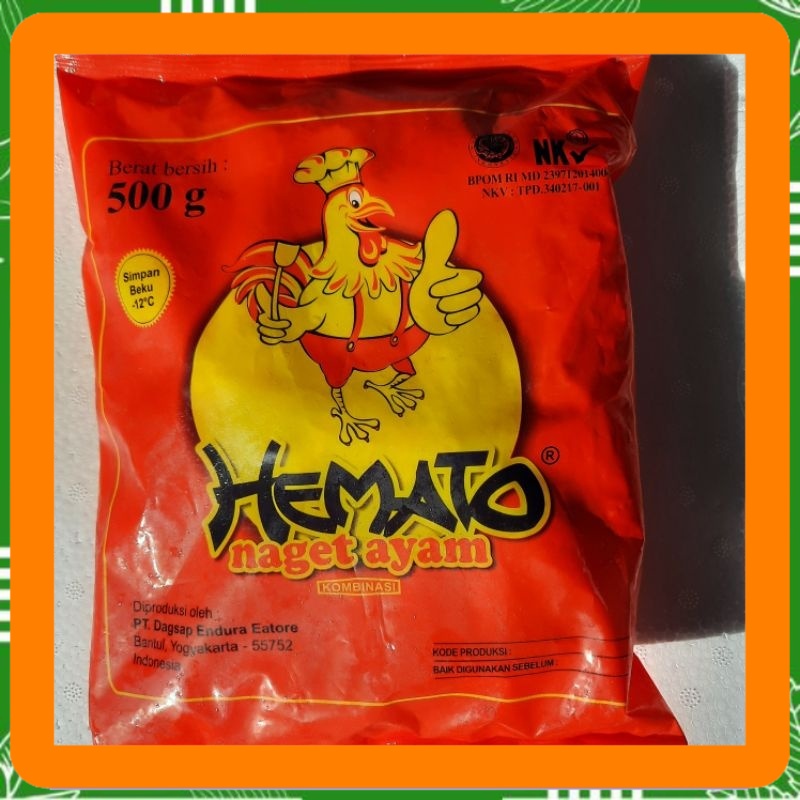

Hemato naget ayam kombinasi 500 gram Best Seller