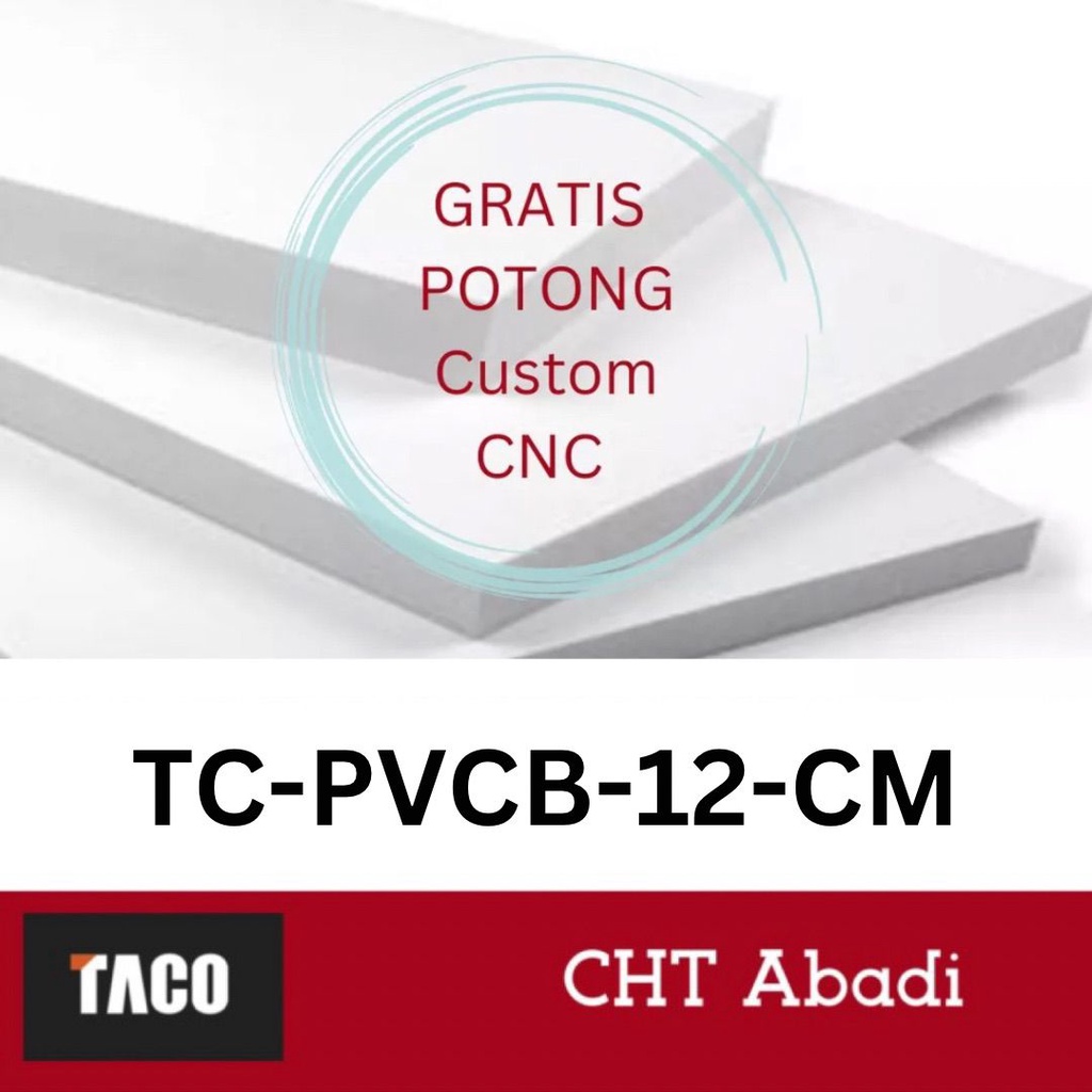 TACO PVC BOARD 12MM custom ukuran (dengan/tanpa lapisan HPL)