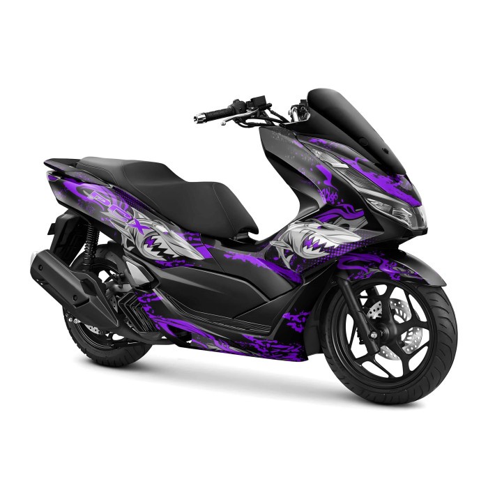 Decal PCX Full Body - Stiker Full Body Motor Honda PCX 160 / PCX150 Hiu Shark 2