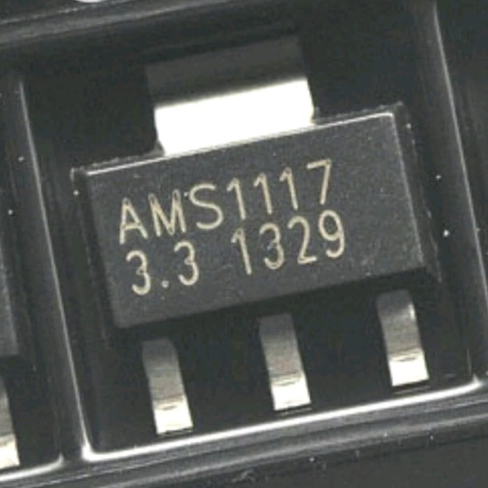 IC SMD Voltage Regulator 3.3V AMS1117 AMS 1117 SOT-223 3.3 tempel 3V3 3,3 3,3V