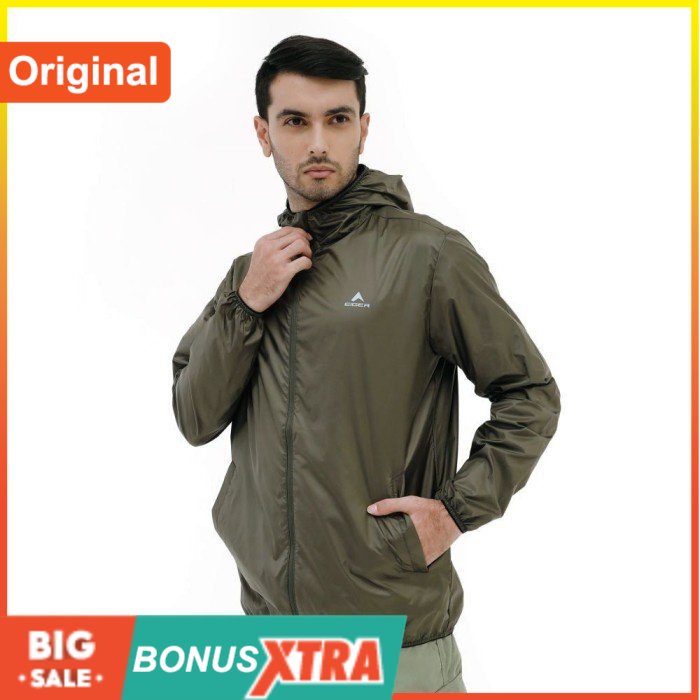 Jaket EIGER1989 X-DEVIANT LIGHT JACKET 91000 7376 Olive Grey Original BDG