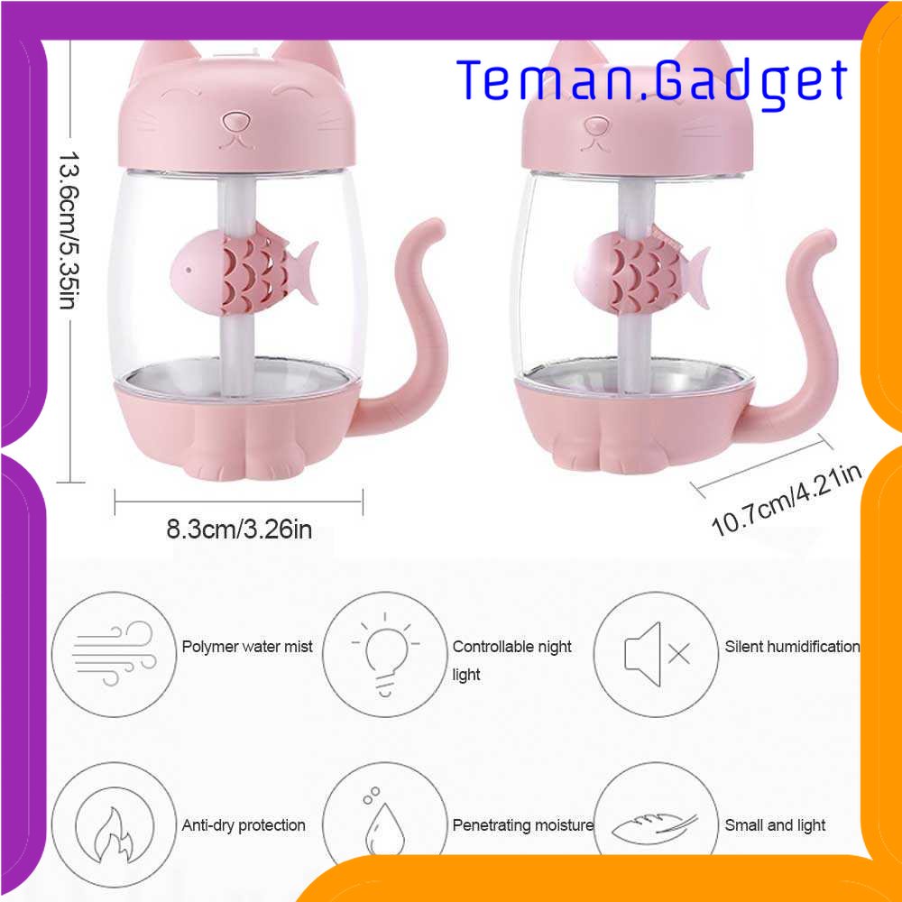 TG - ART 3 in 1 Air Humidifier Cat Kitty 350ml Fan + LED Lamp - La211