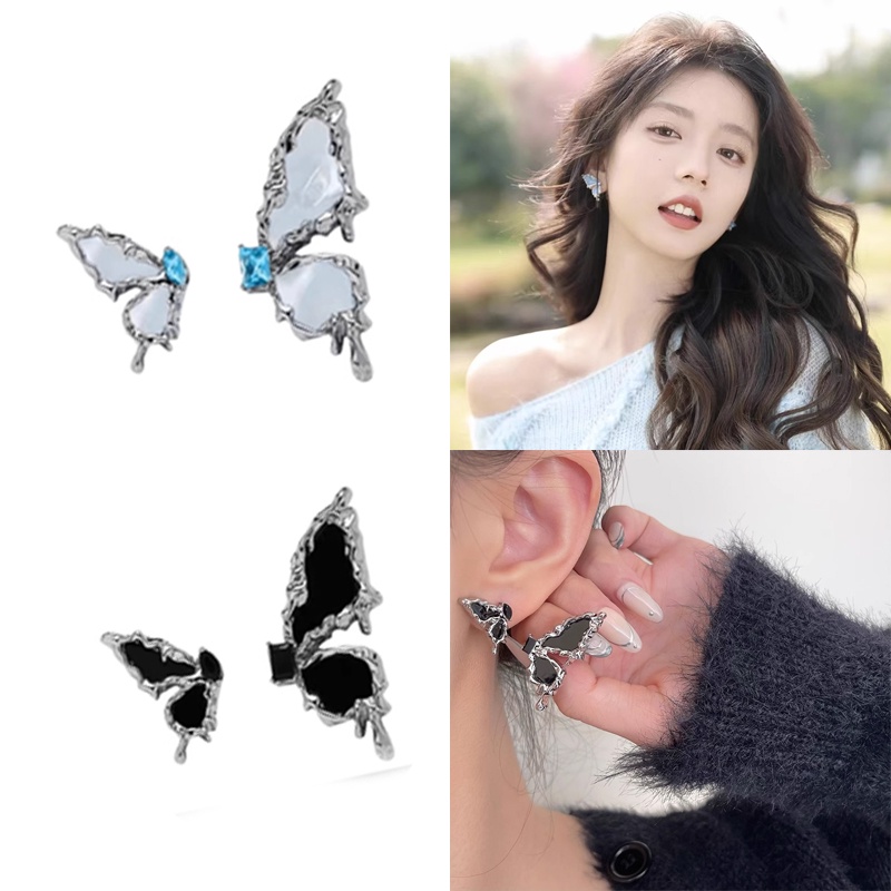 Anting Perak Yang Indah Ear Studs Untuk Aksesori Perhiasan Fashion Gadis Manis Keren