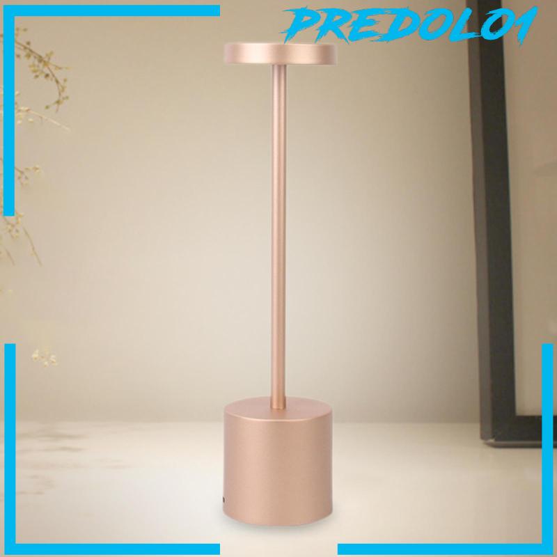 [Predolo1] Lampu Meja Bahan Metal Dengan Sentuh USB Rechargeable Untuk Restoran Aureate