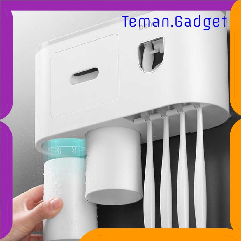 TG - ART Menen Dispenser Pasta Gigi Odol Modern Toothbrush Holder 2 Cup - AO321