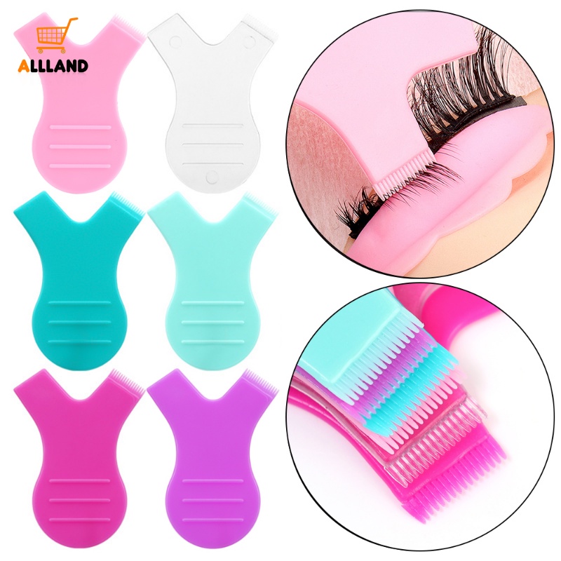 10pcs Reusable Plastic Eyelashes Lifting Kit/Alat Bantu Pengeriting Bulu Mata Extension Bentuk Y Dengan Sisir/Alat Makeup Wanita