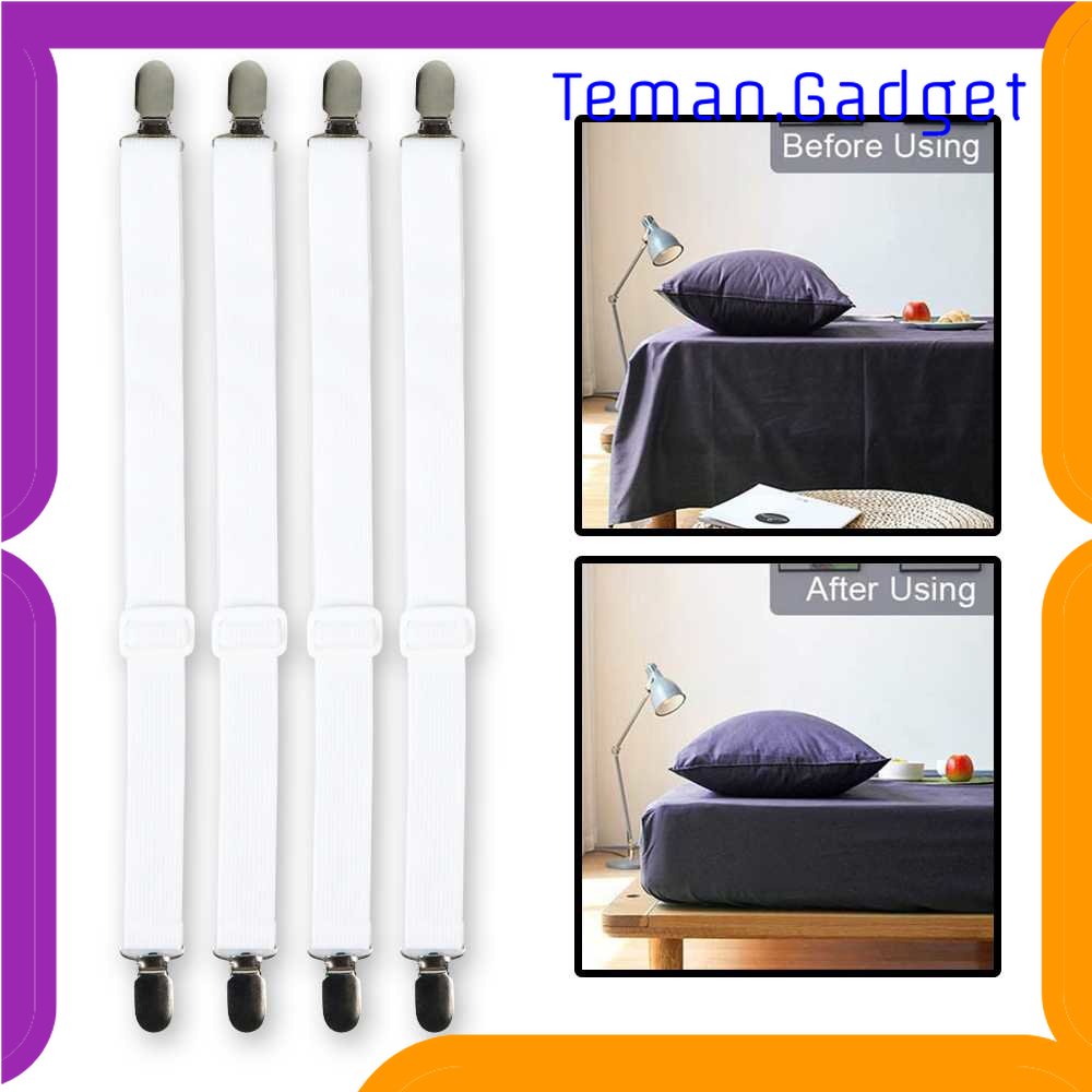 TG - ART HILIFE Penjepit Clip Sprei Kasur Elastic Band Holder 4 PCS - 200TC