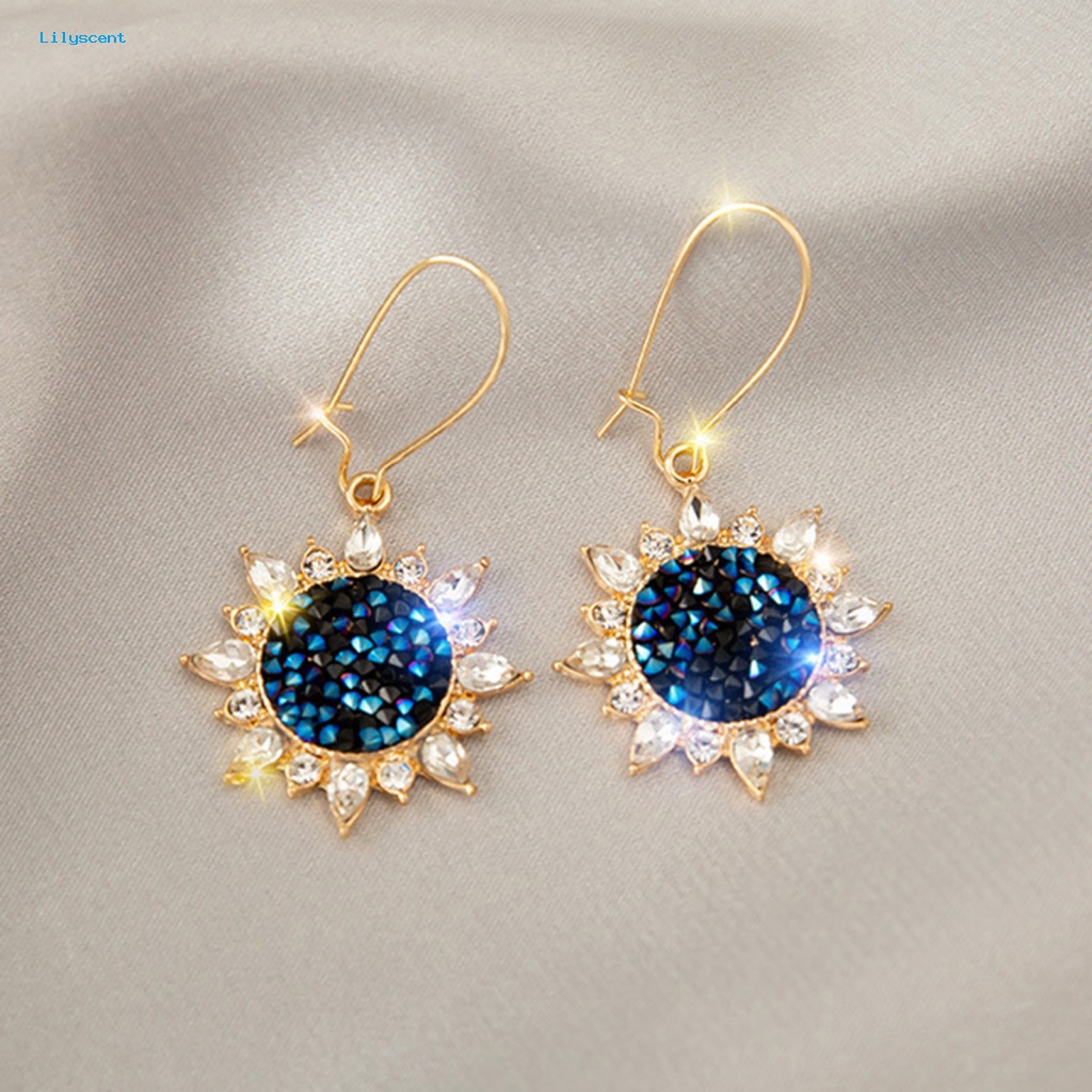 Lilyscent 1pasang Anting Wanita Manis Aksesori Perhiasan Retro Mutiara Imitasi Earrings Jumbai