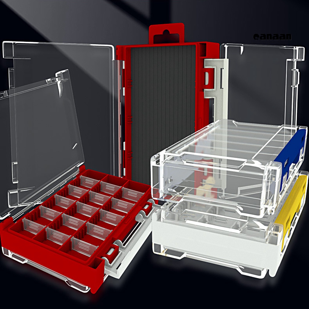 Cnn-memancing Lure Storage Box Multifungsi Kapasitas Besar Portabel Safety Lock Hard Gear Storage Tahan Aus Dua Sisi Lure Hook Aksesoris Box Untuk Outdoor Angling