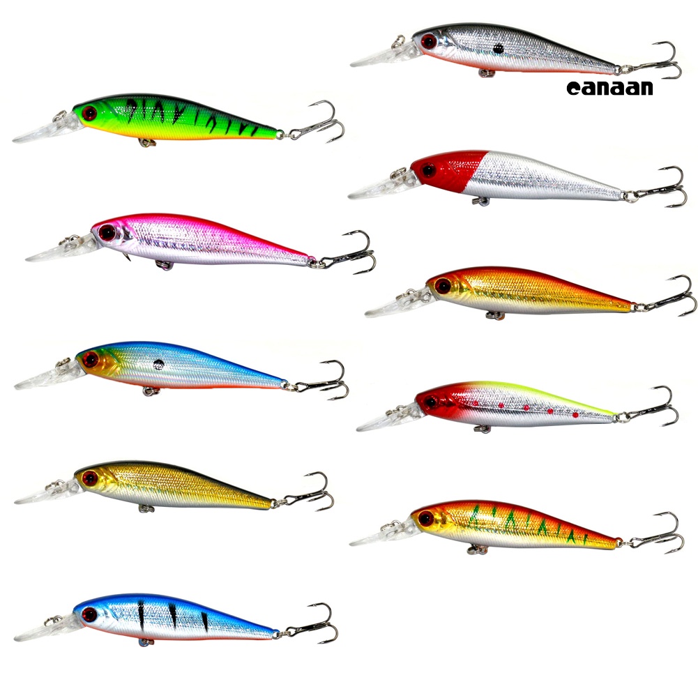 Cnn-11cm Motif Garis Ikan Kecil Streak Memancing Umpan Bass Kait Air Tawar Umpan Keras