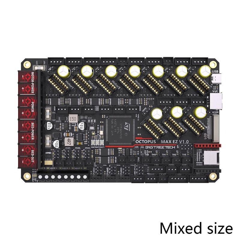 Zzz 3D Printer BIGTREETECH Octopus Max EZ Control Board Mendukung Firmware Klipper