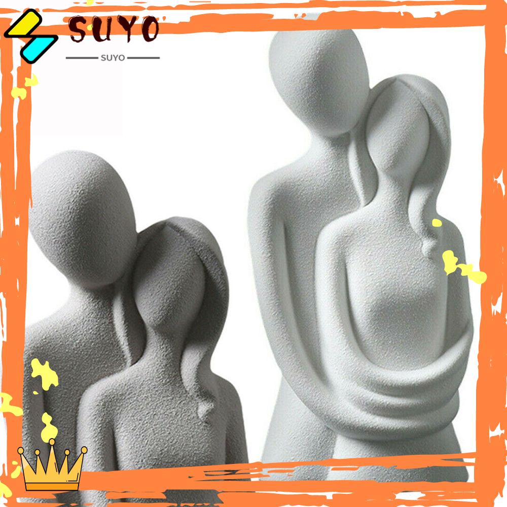 Suyo Ornamen Humanoid Kerajinan Sederhana Decor Desktop Ornament Abstrak Patung Karakter