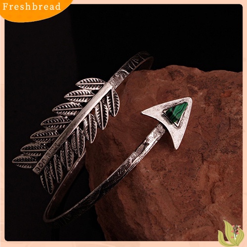 &lt; Freshbread &gt; Wanita Swirl Spiral Tribal Arrow Upper Arm Cuff Bangle Gelang Armlet Jewelry
