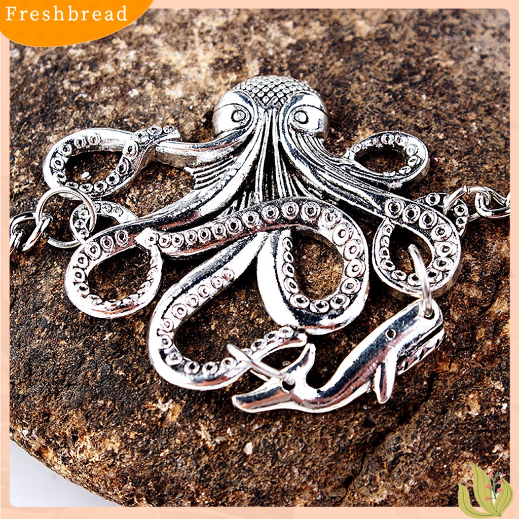 &lt; Freshbread &gt; Keren Unisex Alloy Desain Gurita Gelang Perhiasan Rantai Aksesoris Pernikahan