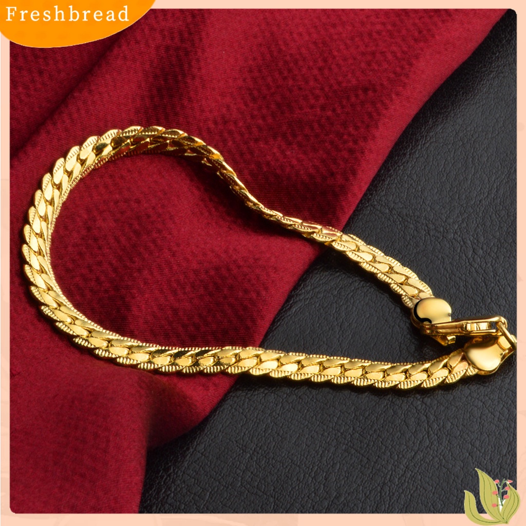 &lt; Freshbread &gt; Unisex Link Gelang Jepang Korea Style Perhiasan Indah Halus Fashion Penampilan Gelang Rantai Untuk Pacaran