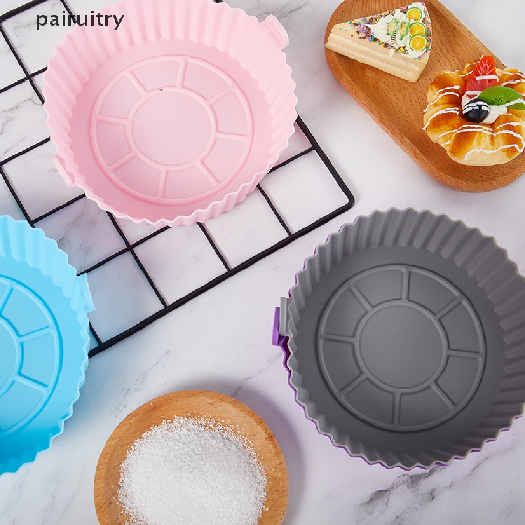 Prt 16.5 cm Air Fryer Silicone Pot Air Fryer Basket Liner Anti Lengket Oven Baking Tray PRT