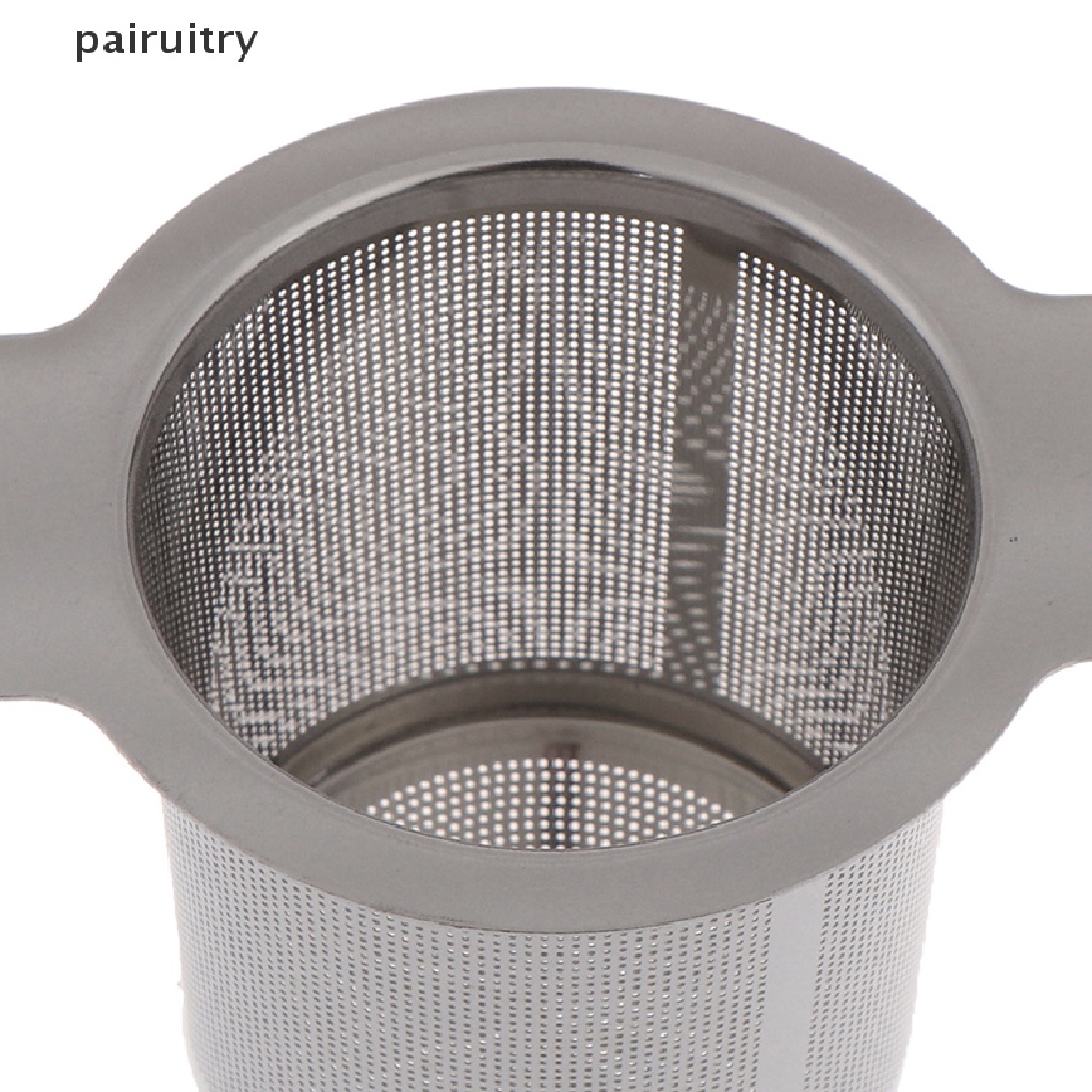 Prt Stainless Steel Mesh Tea Infuser Metal Cup Strainer Saringan Daun Longgar Tanpa Tutup  Prt