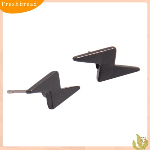 &lt; Freshbread &gt; Anting Petir Mini Punk Pria Wanita Fashion Alloy Ear Studs Hadiah Pesta