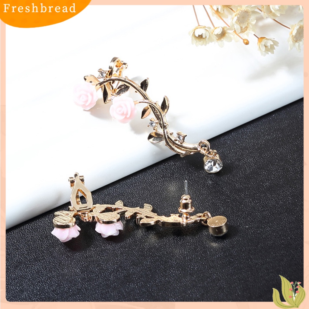 &lt; Freshbread &gt; Anting Cantik Pendaki Crawler Bunga Mawar Anting Cabang