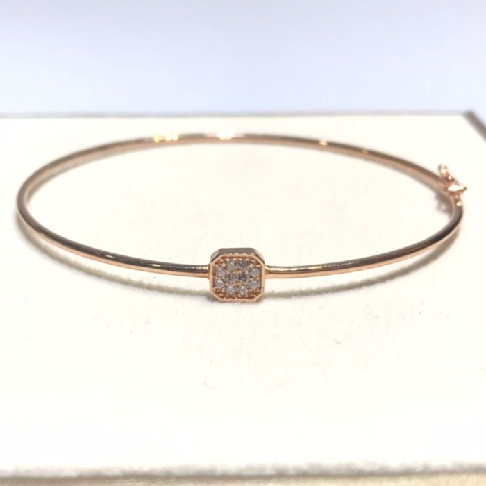 Gelang Emas Bangle Rosegold 17K  #EJBA0008 / Gelang Emas Wanita Emily Jewelry