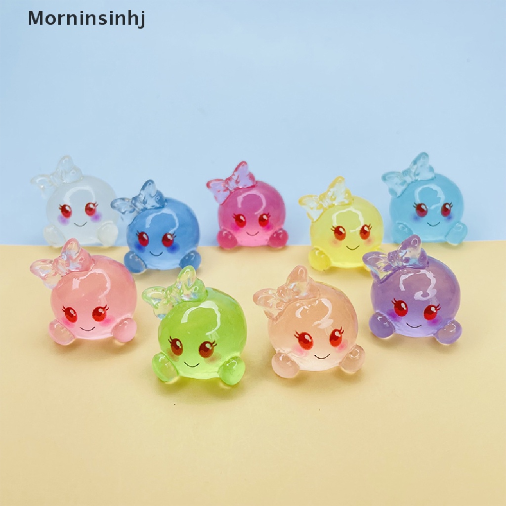 Mornin 10Pcs Miniatur Dunia Bercahaya Kartun Gelembung DIY Handmade Perhiasan Resin Aksesoris Ornamen id