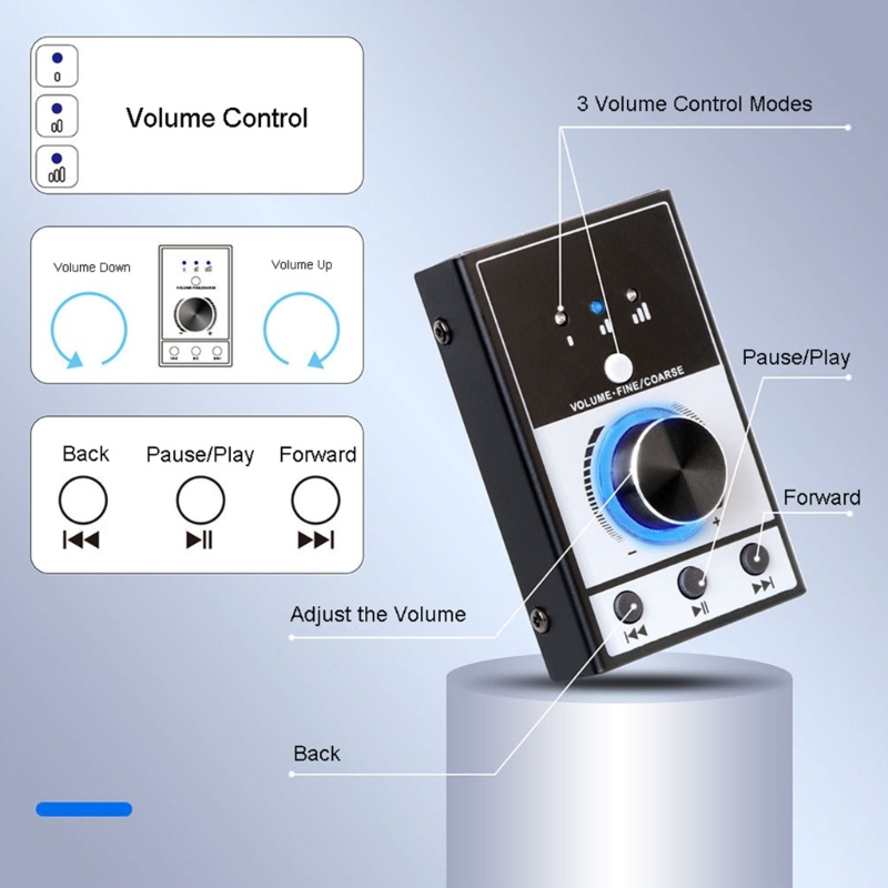 Zzz Knob Kontrol Volume Telepon Komputer Metal Kokoh USB Volume Remote Controller