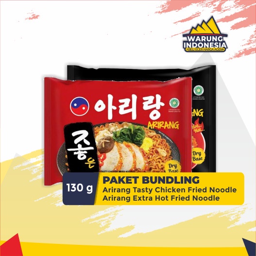 

Mie Arirang Tasty Chicken Fried Noodle + Extra Hot 130gr