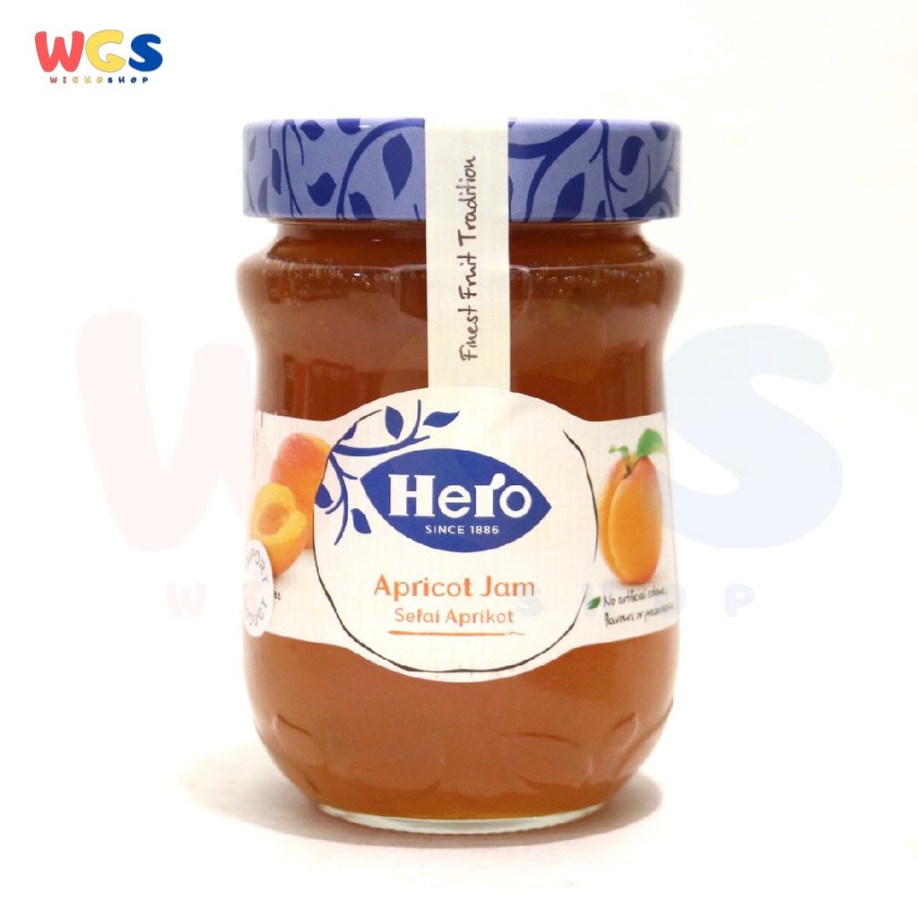 Hero Selai Apricot Jam No Artificial Colours Spread 340g