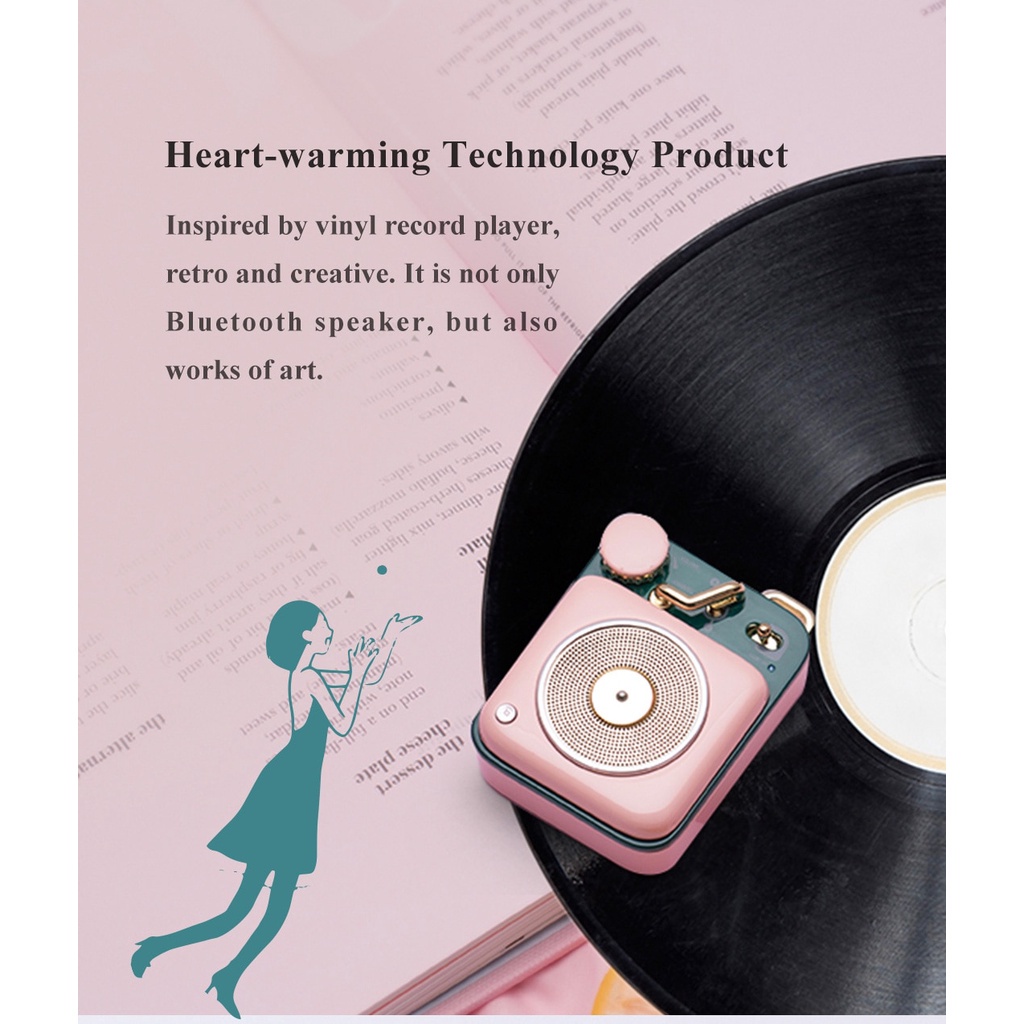 MUZEN MW-P1 Tombol Mini Bluetooth Speaker Hadiah Klasik Kreatif Logam Kecil Suara Nirkabel