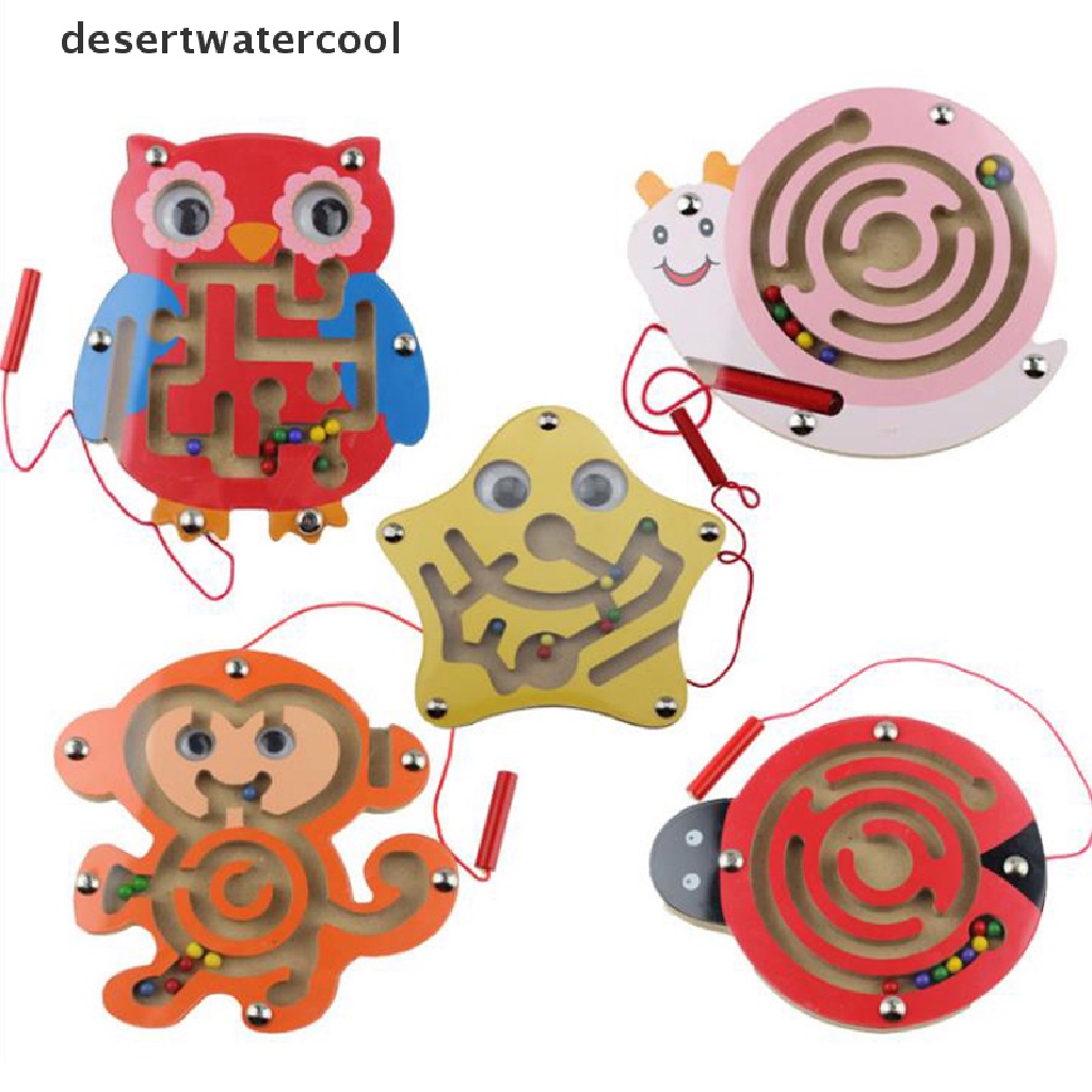 Deid Anak Sibuk Papan DIY Aksesoris Mini Labirin Magnetik Mainan Edukasi Anak Martijn