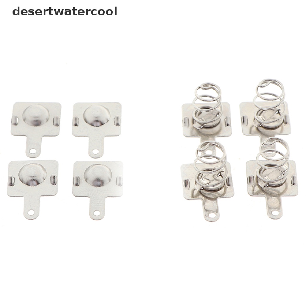 Deid 10pasang Plat Kontak Pegas Bahan Metal Pengganti Untuk AA AAA Martijn