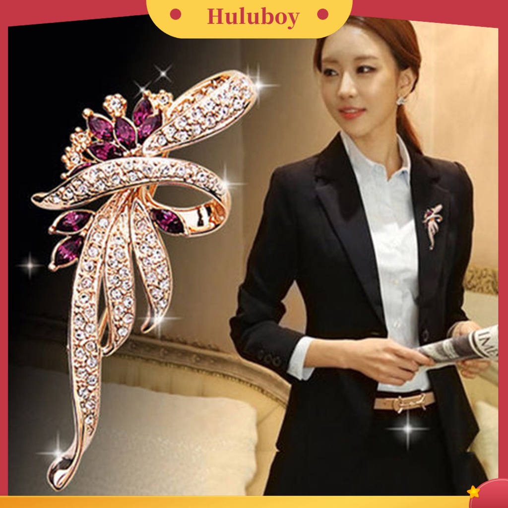 {Ready Stock} Bros Pin Bros Bahan Alloy Bentuk Bunga Reusable Halus Untuk Pesta