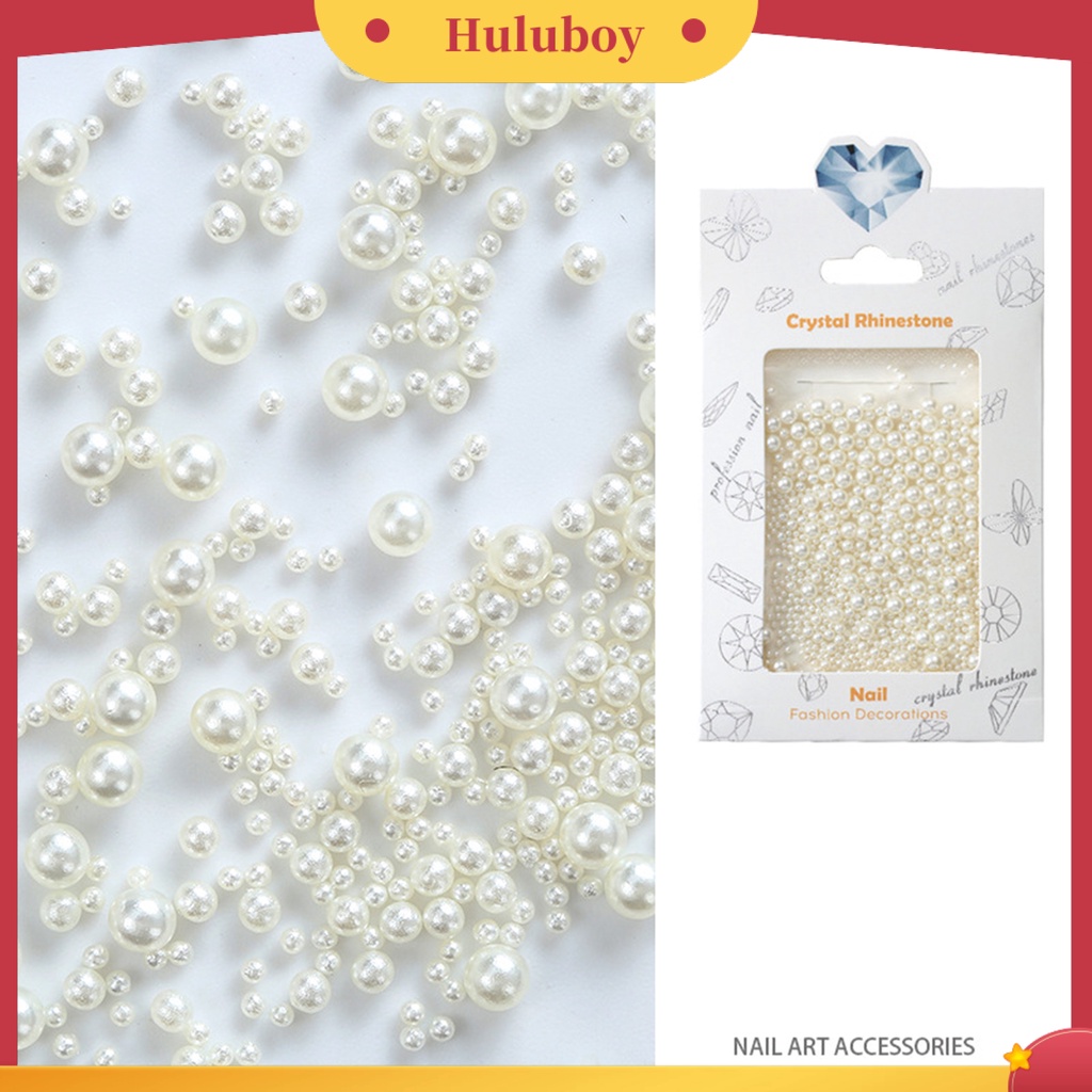 {In Stock} 1tas Dekorasi Kuku Shiny Stunning Efek Visual Warna Hidup Finishing Matte Ramah Lingkungan Hias ABS Mutiara Imitasi Manik Longgar Perlengkapan Kuku Dekorasi Kuku