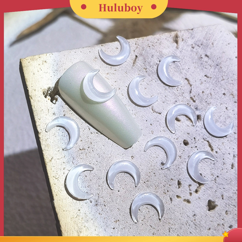 {In Stock} 20Pcs Dekorasi Nail Art Bentuk Kreatif Efek Visual Mengkilap Warna Hidup Tahan Luntur Mudah Diterapkan Bulan DIY Manicure Decoration Nail Art Designs Perlengkapan Kuku