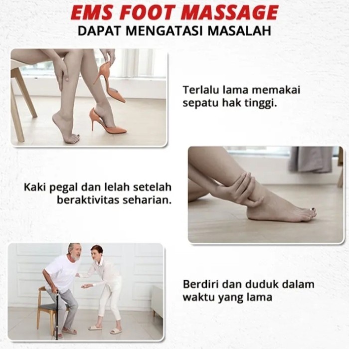 EMS Foot Massager Original / Alat Terapi Kaki Listrik Anti Penyakit