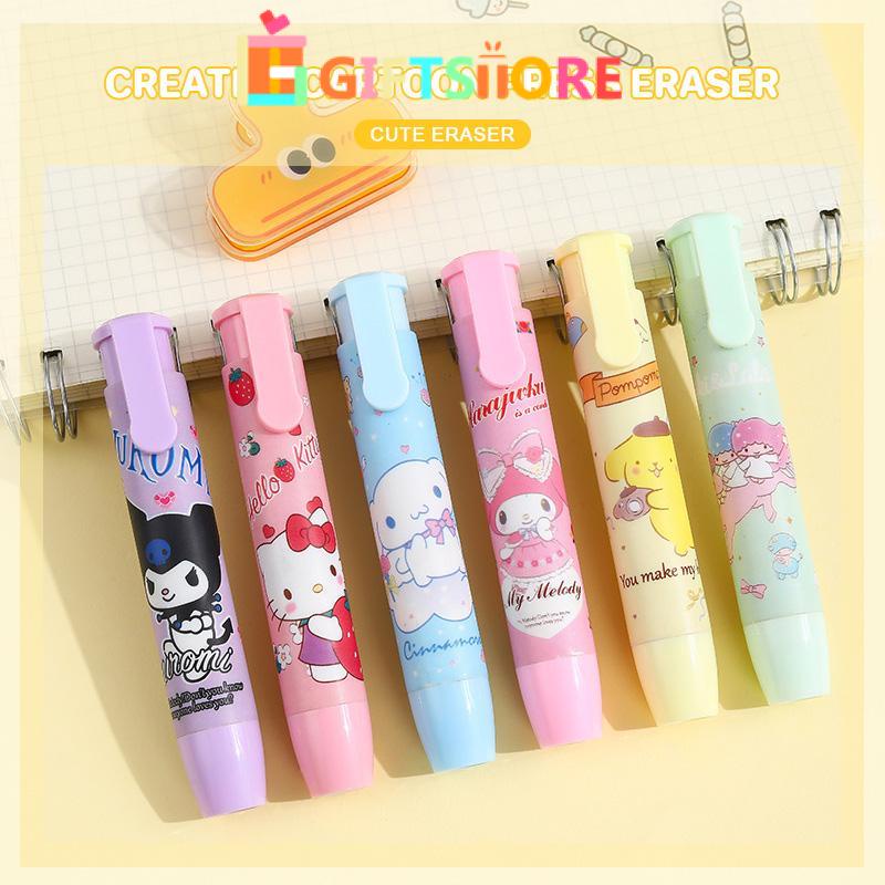 

COD✨-penghapus mekanik SANRIO mechanic/mechanical eraser Kulomi Melodi anjing salam kartun karakter/pengapus mekanik cute-EG