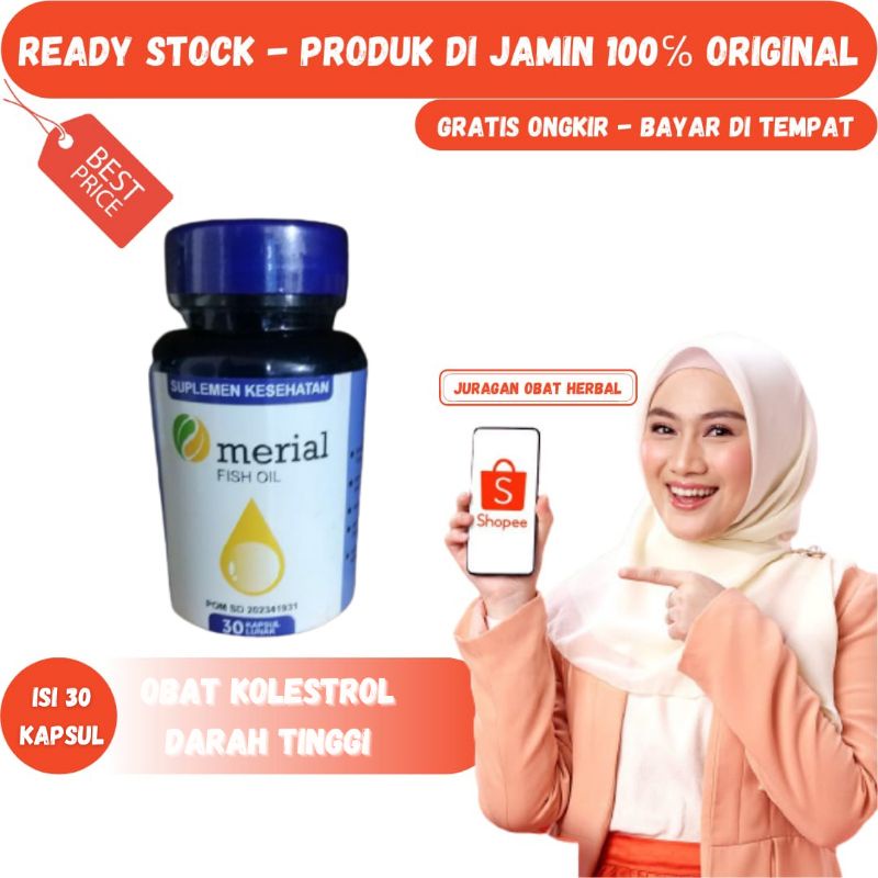 100% ORIGINAL MERIAL fish oil obat kolestrol darah tinggi