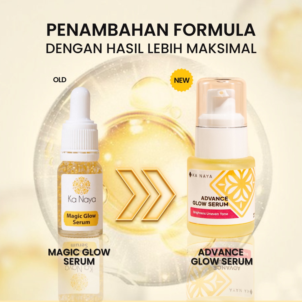 Ka Naya Advance Glow Serum - Serum Whitening - Serum Wajah Bpom - Serum Penghilang Flek Hitam - Mask