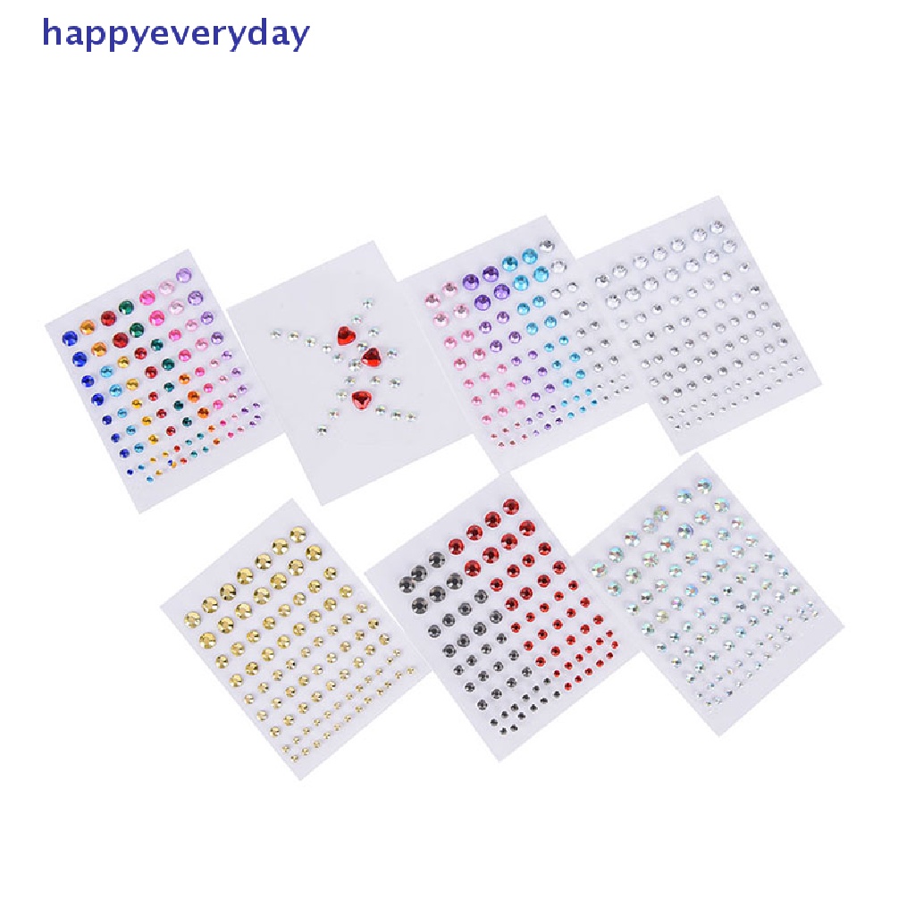 [happy] New Jewel Eyes Makeup Crystal Eyes Stiker Tato Diamond Glitter Stiker Makeup [ID]