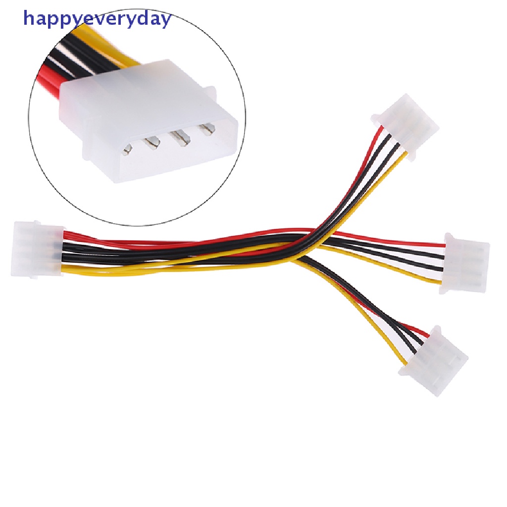 [happy] 4pin IDE 1-ke-3 Molex IDE Female Power Supply Splitter Exentsion Adapter Kabel [ID]