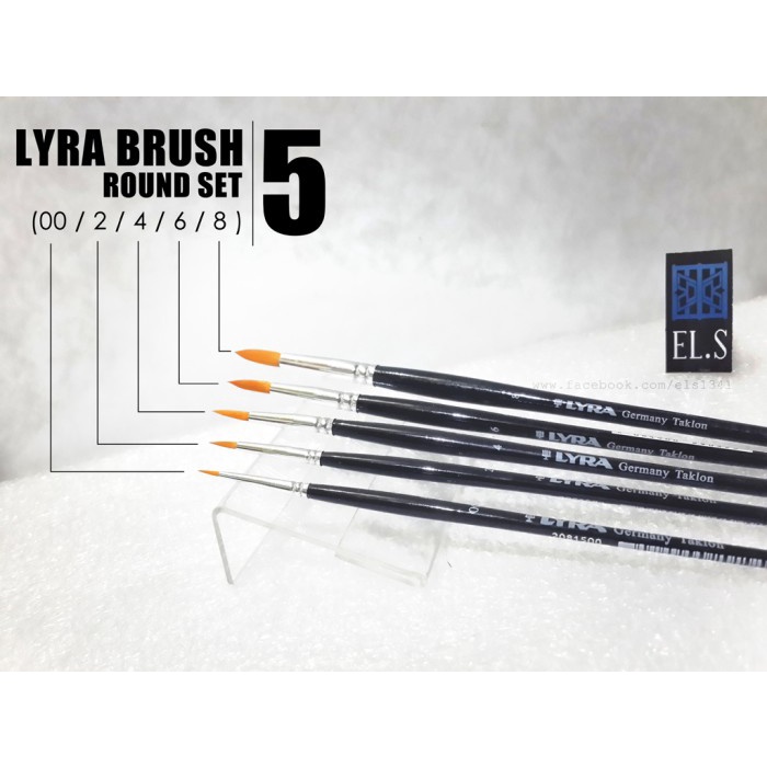

Lyra Brush Art Round Set