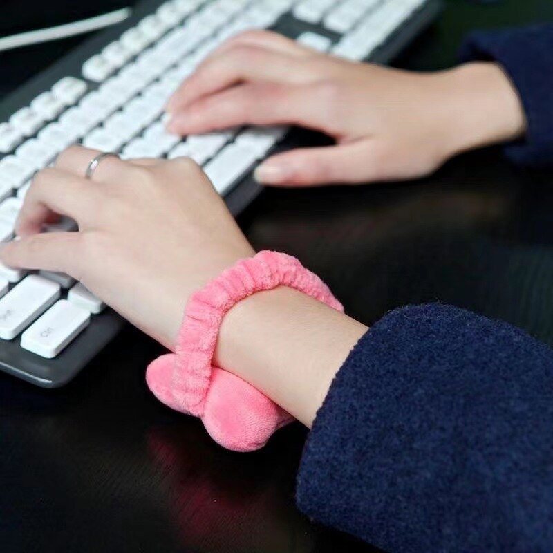 Bantalan Penyangga Penjaga Pergelangan Tangan Mini Bisa Bergerak Bebas Bantal Pelindung Pergelangan Tangan Keyboard Komputer Kantor Mouse Laptop Komputer Game Wrist Guard