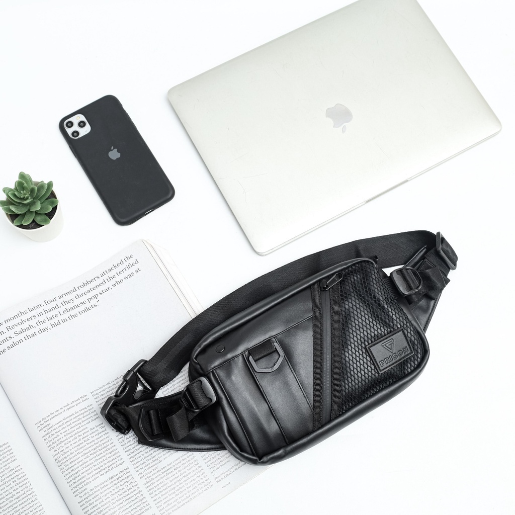 Waistbag Pria Waterproof Tas Selempang Pria Original By PRISONWEAR | Nano Waist Bag