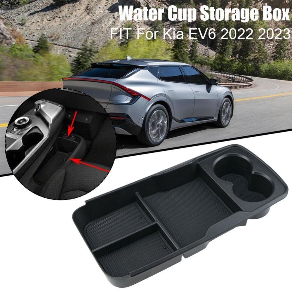 POPULAR Storage Box New Cup Holder Merapikan Tengah Untuk Kia EV6 2022 2023